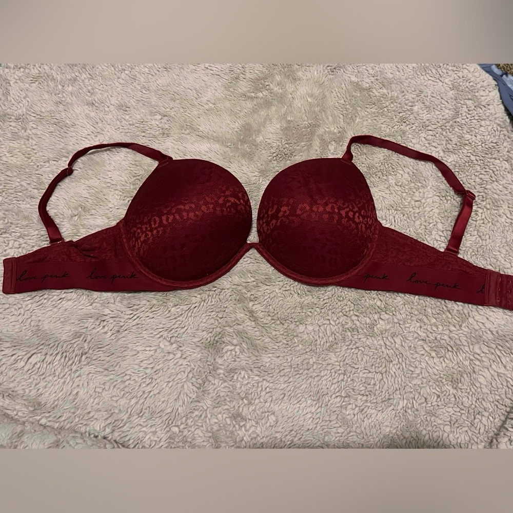 PINK Victoria's Secret Deep Red Bra